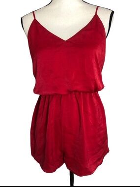 Forever 21 Hot Pink Spaghetti-Strap Romper